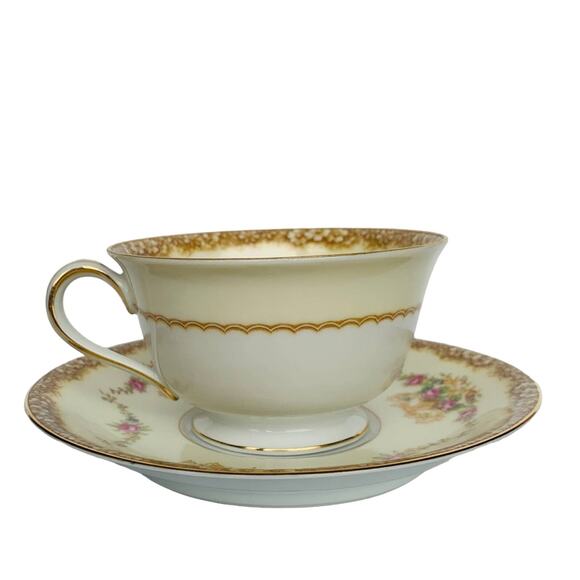 1933 Noritake China Teacup & Saucer - Picture 5 of 14